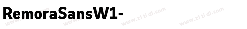 RemoraSansW1字体转换
