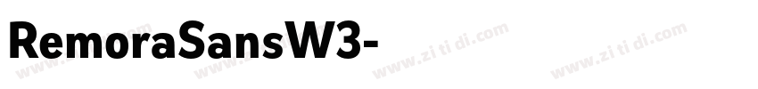 RemoraSansW3字体转换