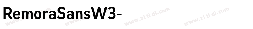 RemoraSansW3字体转换