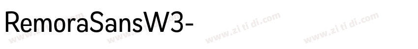 RemoraSansW3字体转换