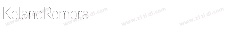 KelanoRemora字体转换