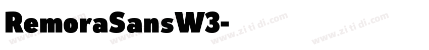 RemoraSansW3字体转换