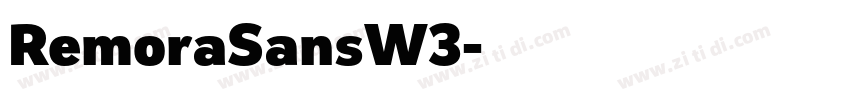 RemoraSansW3字体转换