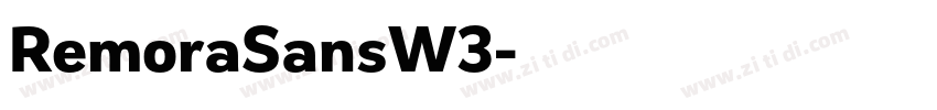 RemoraSansW3字体转换