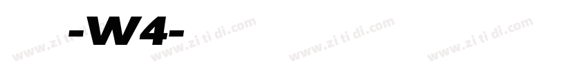 腾祥沁圆简-W4字体转换