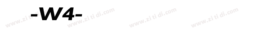 腾祥沁圆简-W4字体转换