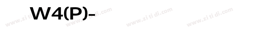 华康儿风体W4(P)字体转换