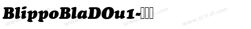 BlippoBlaDOu1字体转换