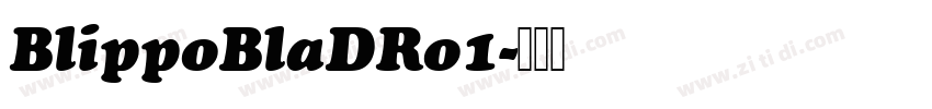 BlippoBlaDRo1字体转换