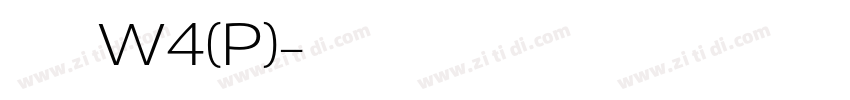 华康儿风体W4(P)字体转换