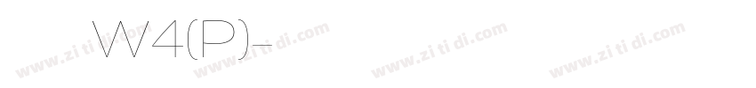 华康儿风体W4(P)字体转换
