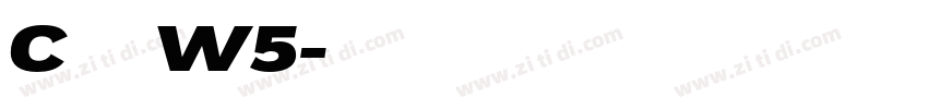 C华康黑体W5字体转换