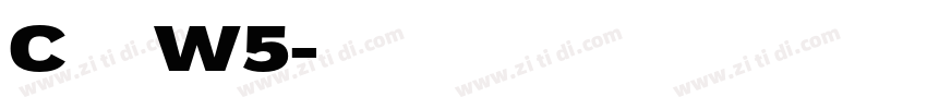 C华康黑体W5字体转换