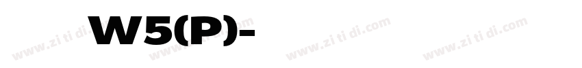 華康正顏楷體W5(P)字体转换