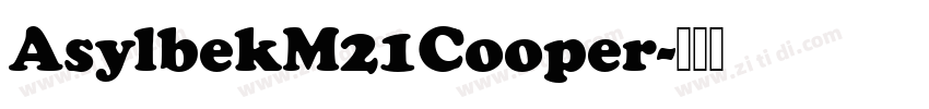 AsylbekM21Cooper字体转换