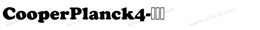 CooperPlanck4字体转换