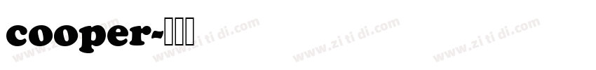 cooper字体转换