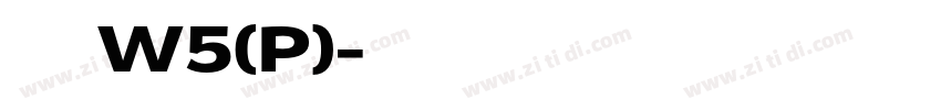 华康楷体W5(P)字体转换