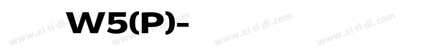 華康正顏楷體W5(P)字体转换