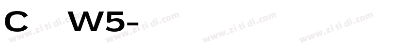 C华康黑体W5字体转换