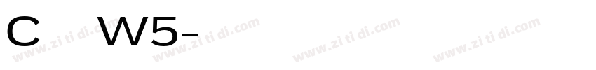 C华康黑体W5字体转换