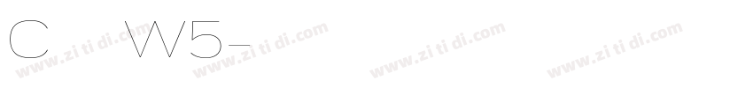 C华康黑体W5字体转换