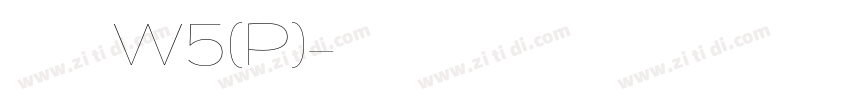 华康唐风隶W5(P)字体转换