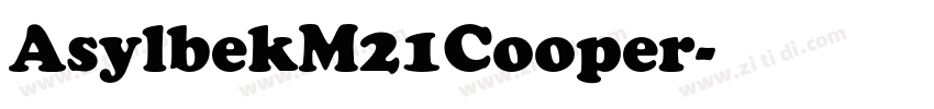 AsylbekM21Cooper字体转换