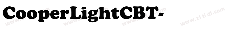 CooperLightCBT字体转换
