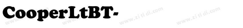 CooperLtBT字体转换