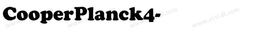 CooperPlanck4字体转换