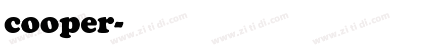 cooper字体转换