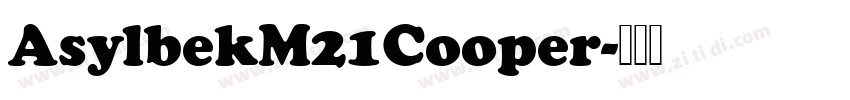 AsylbekM21Cooper字体转换