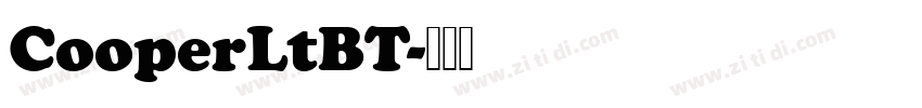 CooperLtBT字体转换