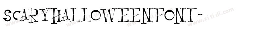 ScaryHalloweenFont字体转换