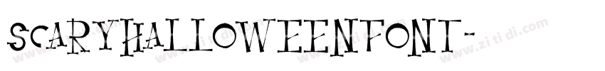 ScaryHalloweenFont字体转换