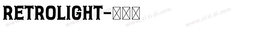 Retrolight字体转换