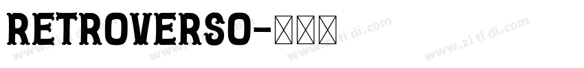 Retroverso字体转换