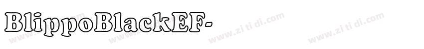 BlippoBlackEF字体转换