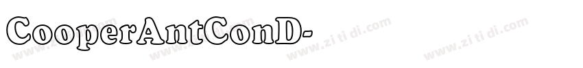 CooperAntConD字体转换