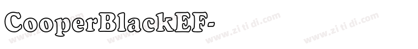 CooperBlackEF字体转换