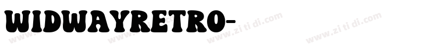 widwayRetro字体转换