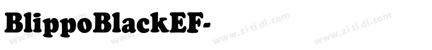 BlippoBlackEF字体转换