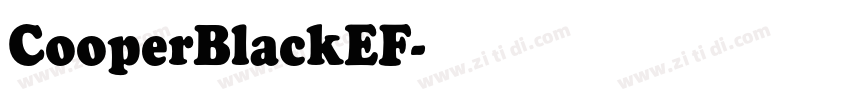 CooperBlackEF字体转换
