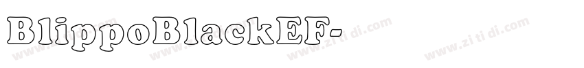 BlippoBlackEF字体转换