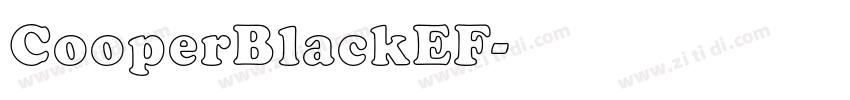 CooperBlackEF字体转换