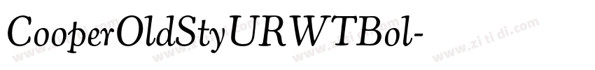 CooperOldStyURWTBol字体转换