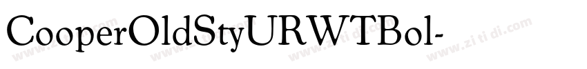 CooperOldStyURWTBol字体转换