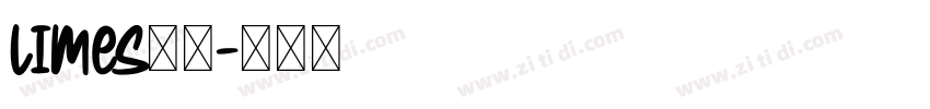 limes字体字体转换