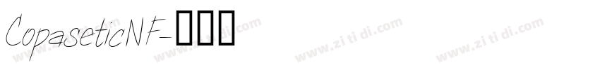 CopaseticNF字体转换
